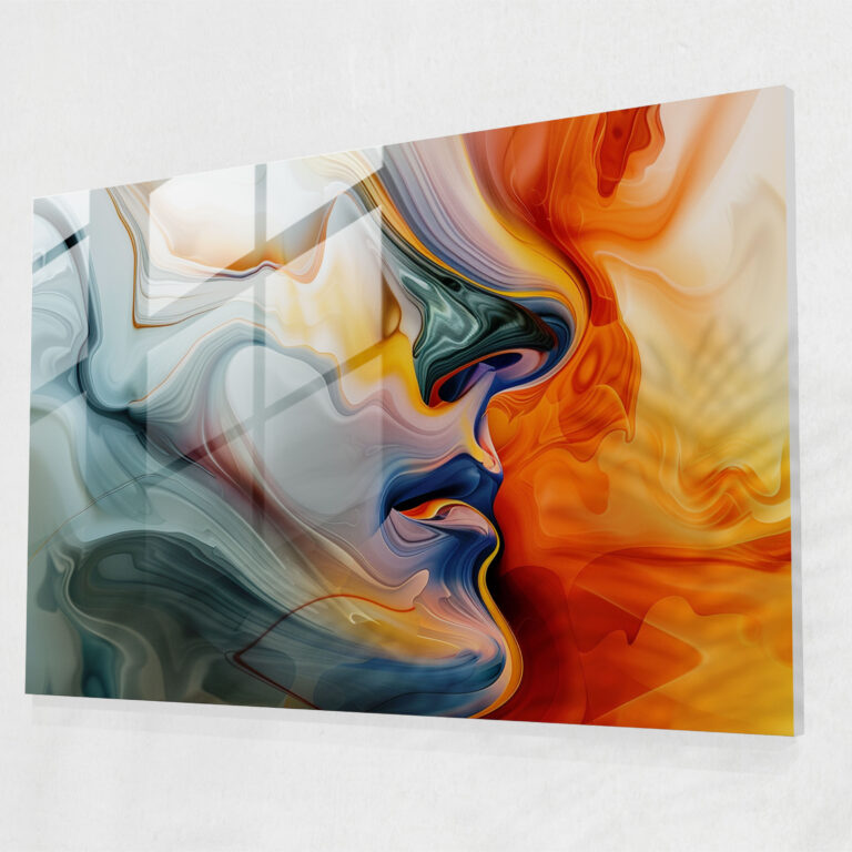 Salvador Dali Abstract Shapes Glass Print - Salvador Dali, Modern Art, Glass Print, Home Decoration