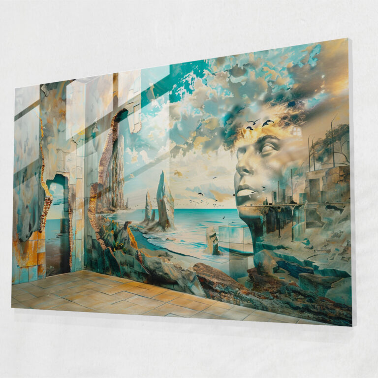 Surreal Salvador Dali Landscapes Wall Decoration - Salvador Dali, Modern Art, Glass Art, Wall Decoration
