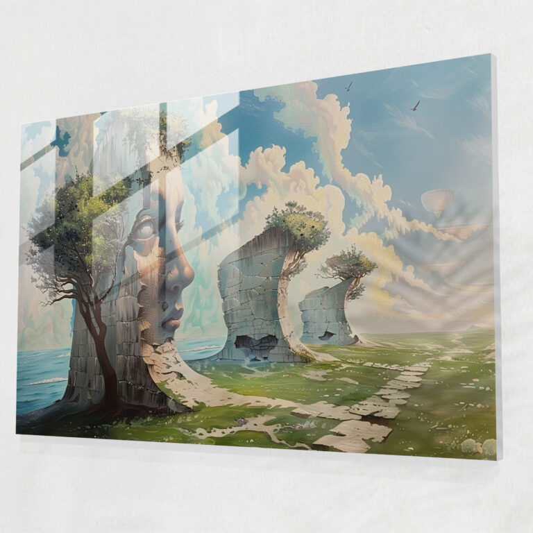 Salvador Dali Dreamy Landscape Glass Wall Art - Salvador Dali, Salvador Dali, Modern Art, Home Decoration