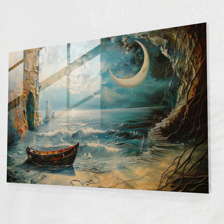 Salvador Dali Melting Horizon Glass Print - Salvador Dali, Wall Decoration, Salvador Dali, Modern Art