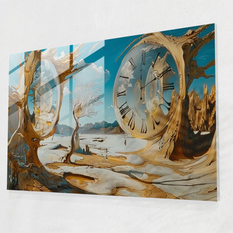 Salvador Dali Glass Print - Surreal Dream Landscape - Salvador Dali, Glass Wall Art, Wall Decoration, Home Decoration