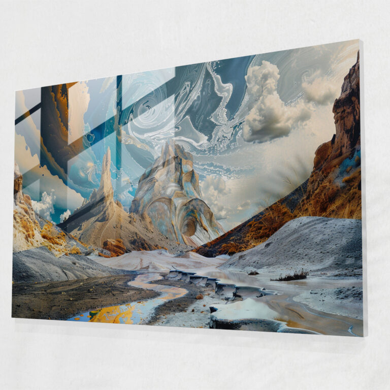 Salvador Dali Wall Decoration - Cosmic Landscape - Salvador Dali, Cosmic Landscape, Salvador Dali, Glass Print