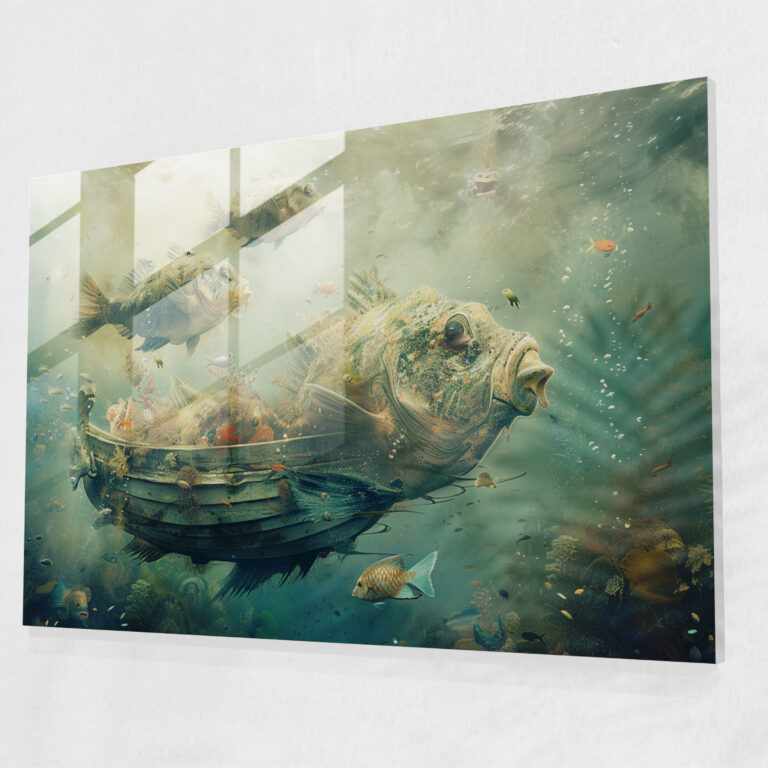 Salvador Dali Glass Art - Whimsical Underwater World - Salvador Dali, Underwater World, Home Decoration, Salvador Dali