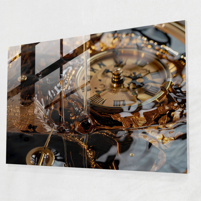 Salvador Dali Melting Clocks Glass Print - Salvador Dali, Modern Art, Wall Decoration, Glass Print