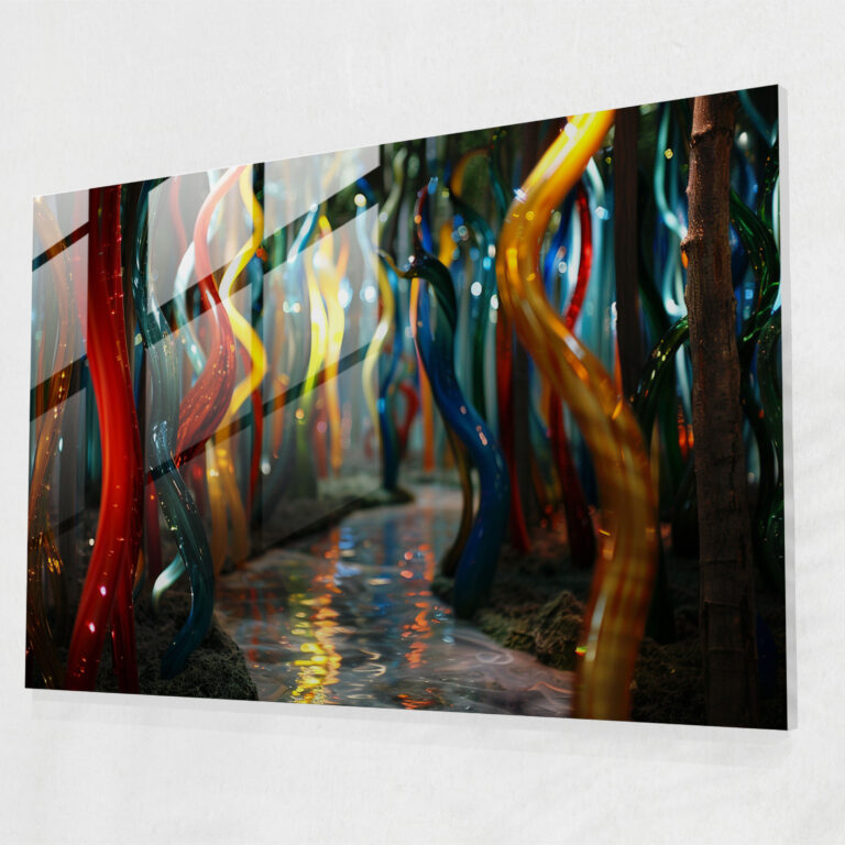 Salvador Dali Enchanted Forest Glass Art - Salvador Dali, Glass Art, Home Decoration, Modern Art