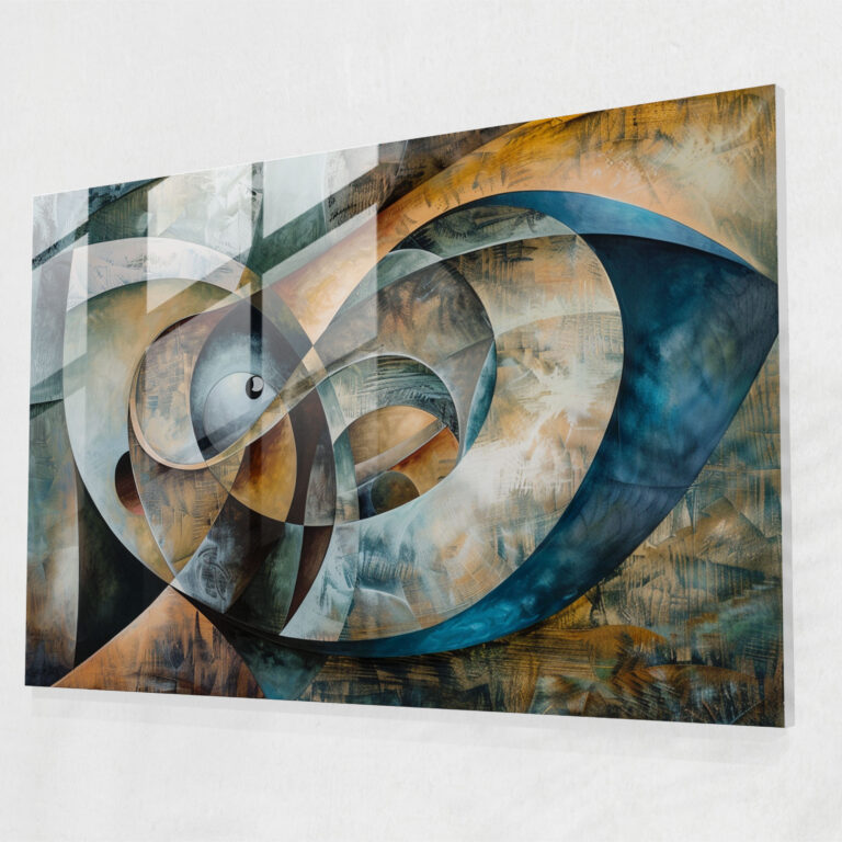 Salvador Dali Inspired Abstract Shapes Home Decoration - Salvador Dali, Home Decoration, Modern Art, Glass Art