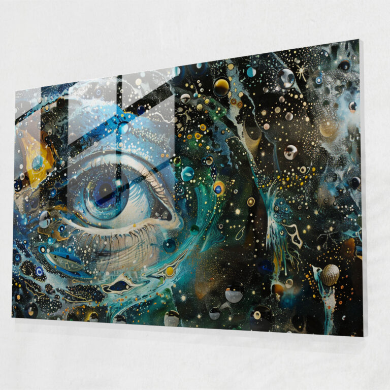 Salvador Dali Celestial Visions Glass Print - Salvador Dali, Surrealism, Home Decoration, Salvador Dali