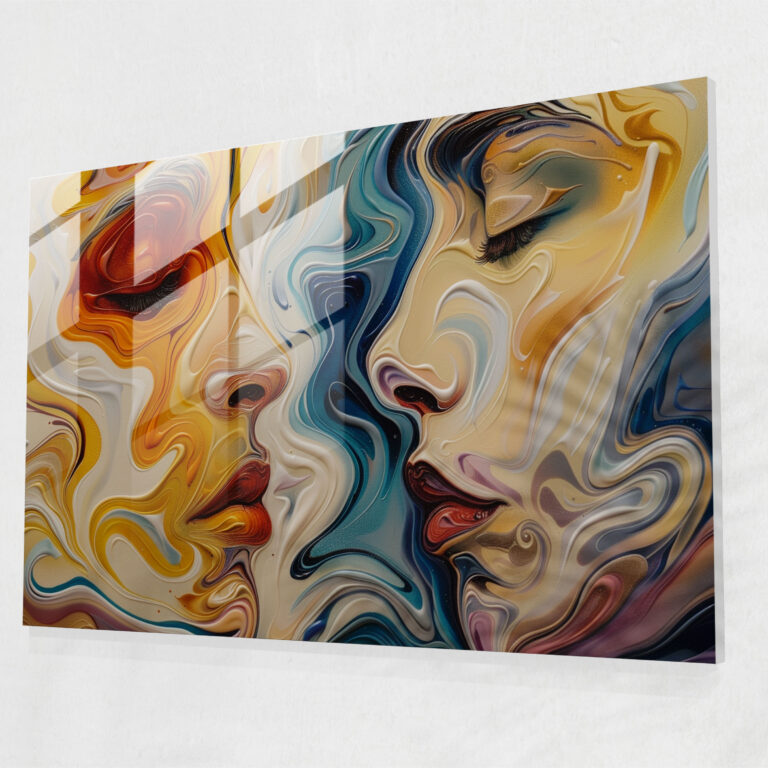 Abstract Salvador Dali Glass Wall Art - Salvador Dali, Glass Art, Modern Art, Glass Wall Art