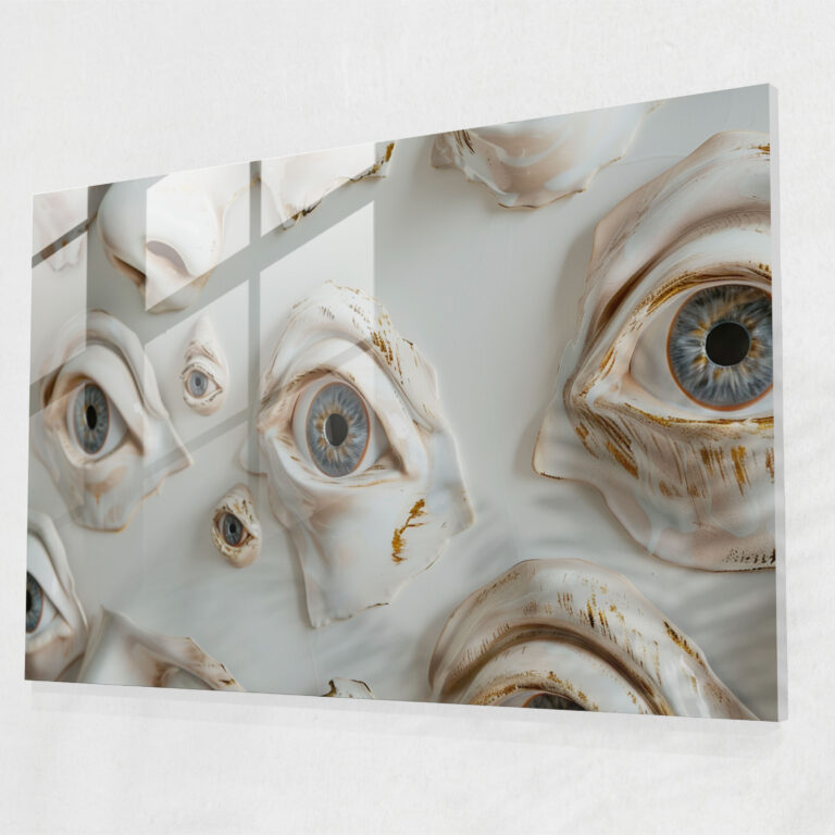 Salvador Dali Floating Eyes Wall Decoration - Salvador Dali, Glass Print, Wall Decoration, Modern Art