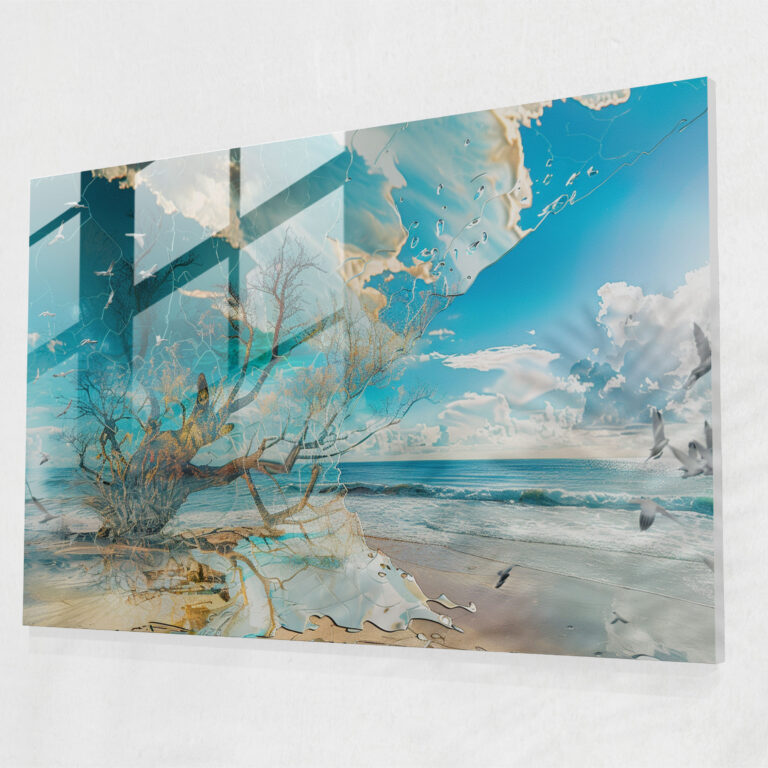 Salvador Dali Surreal Dream World Glass Print - Salvador Dali, Surrealism, Modern Art, Glass Wall Art