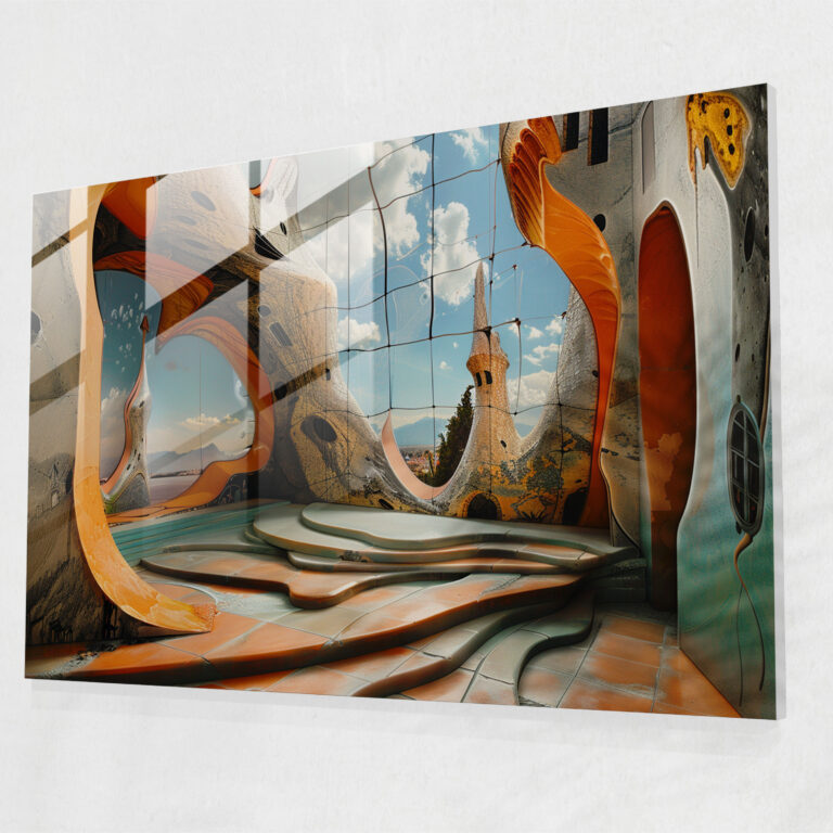 Surreal Salvador Dali Glass Print - Salvador Dali, Glass Wall Art, Modern Art, Glass Print
