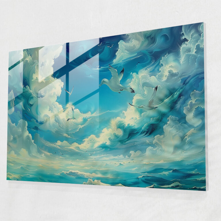 Salvador Dali Glass Art - Flying Fish - Salvador Dali, Modern Art, Wall Decoration, Home Decoration