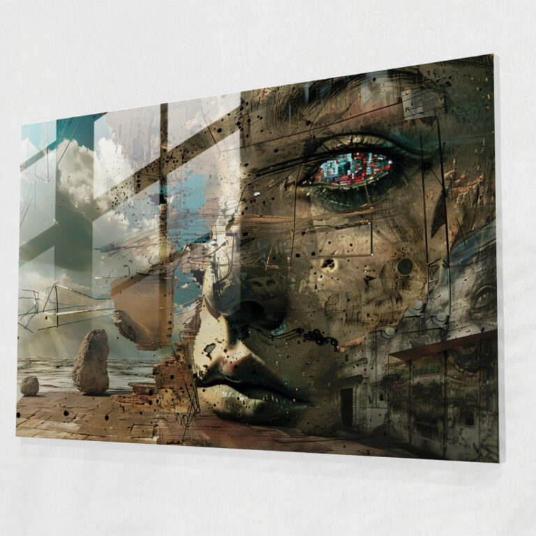Enigmatic Salvador Dali Glass Print - Salvador Dali, Glass Wall Art, Wall Decoration, Salvador Dali