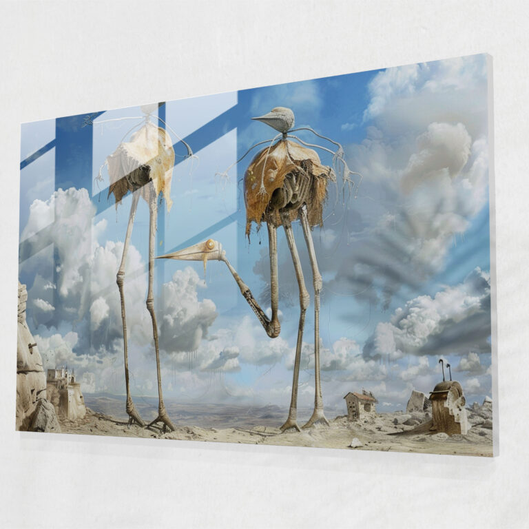 Salvador Dali Home Decoration: Whimsical Creatures - Salvador Dali, Glass Print, Home Decoration, Salvador Dali