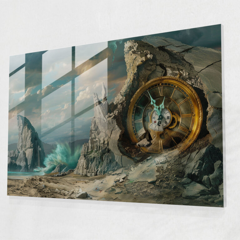 Salvador Dali Melting Clock Glass Print - Salvador Dali, Glass Print, Modern Art, Salvador Dali