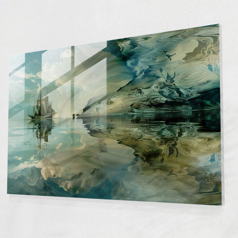 Surreal Seascape Glass Wall Art - Salvador Dali, Wall Decoration, Glass Wall Art, Glass Art