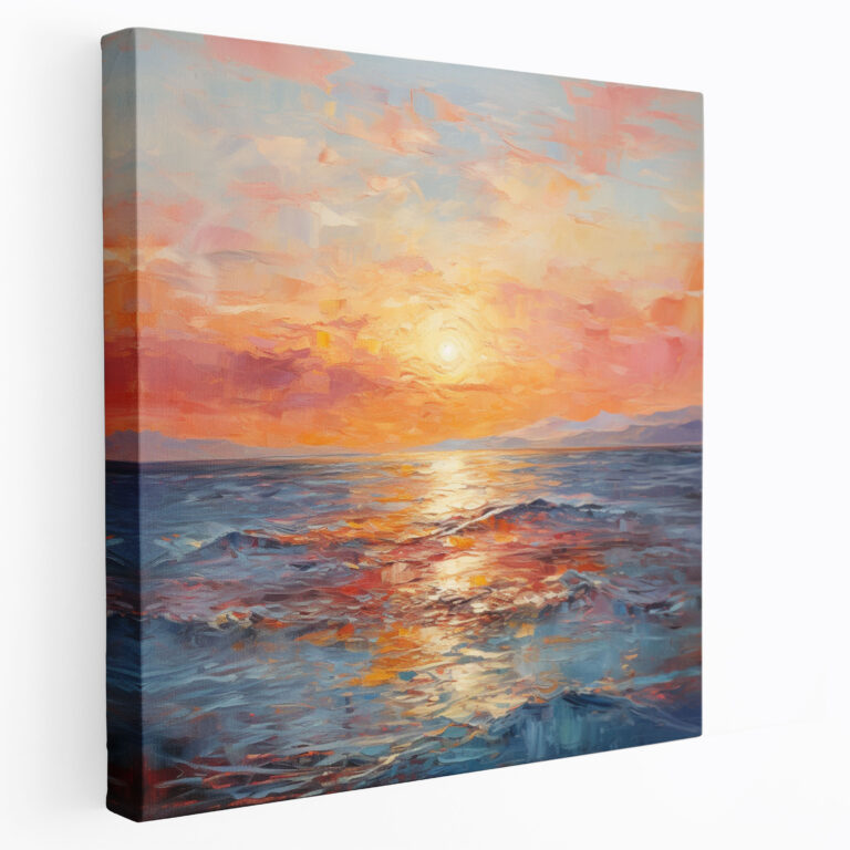 Seascape Wall Decoration - Seascape, Seascape, Impressionist Oil Painting, Canvas