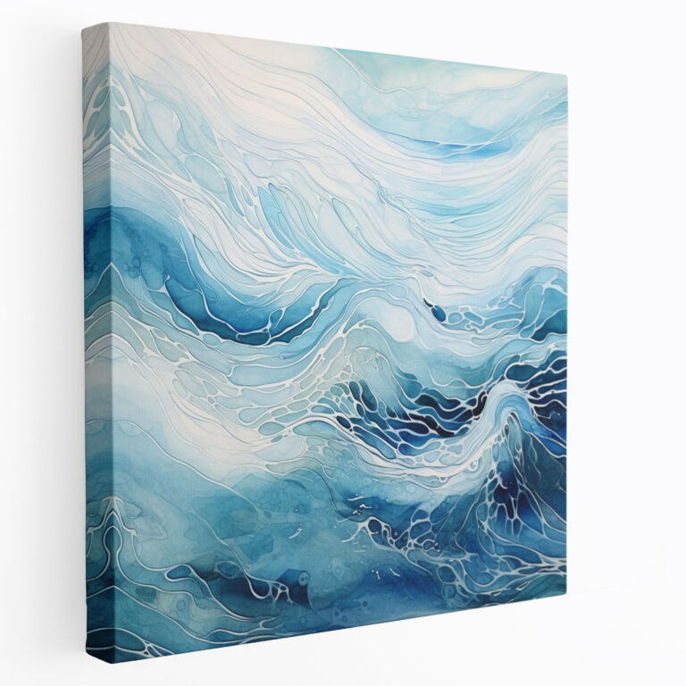 Seascape Wall Art - Seascape, Canvas, Blue Shades, Wall Decoration