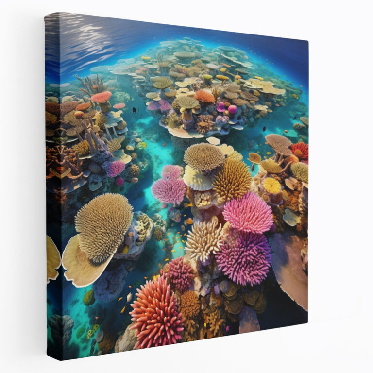 Seascape Wall Art - Seascape, Coral Reef, Photograph, Canvas Print