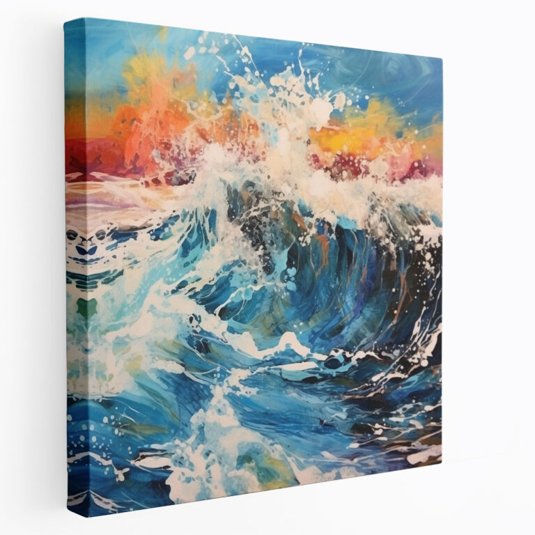 Seascape Canvas Print - Abstract Ocean Waves - Seascape, Wall Decoration, Home Decoration, Canvas Wall Art