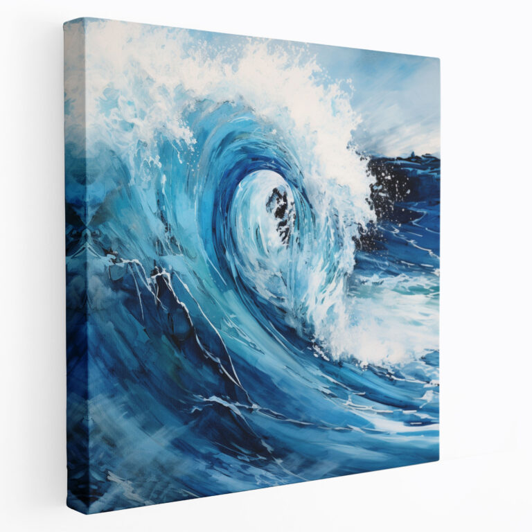Seascape Canvas Print - Contemporary Waves And Surf - Seascape, Seascape, Abstract Representation, Canvas Wall Art