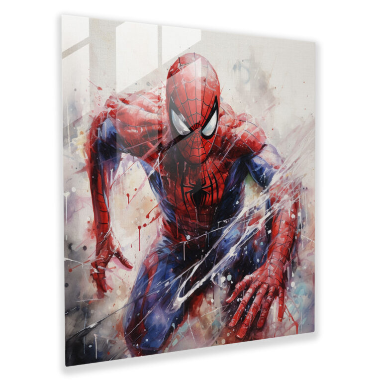 Spider-Man Glass Print - Spider Man, Glass Wall Art, Modern Art, Spider-Man