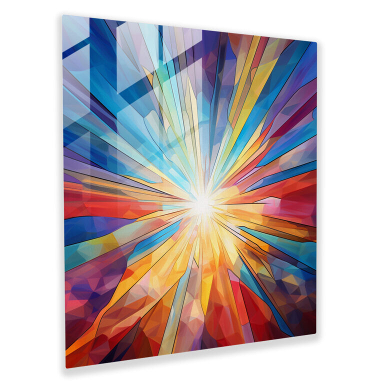 Energetic Sunrise Glass Print - Sunrise, Sunrise, Glass Print, Wall Decoration