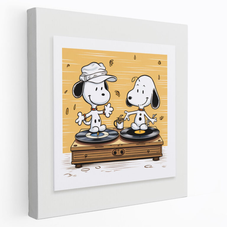 Snoopy Retro Wall Art - Vintage Canvas Print - Snoopy, Canvas Print, Retro Charm, Snoopy