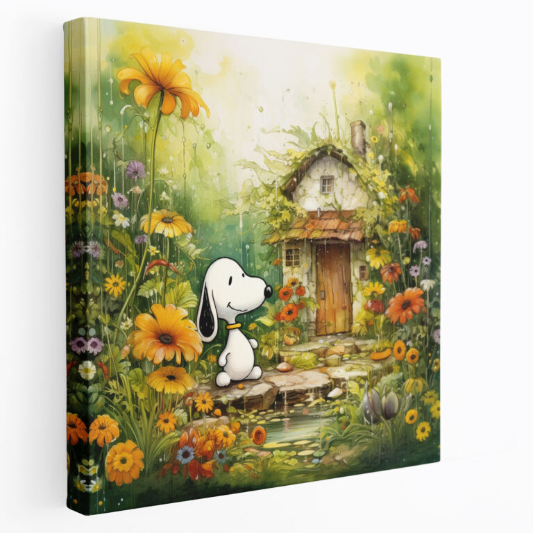 Snoopy Wall Art - Snoopy, Wall Decoration, Canvas Wall Art, Unique