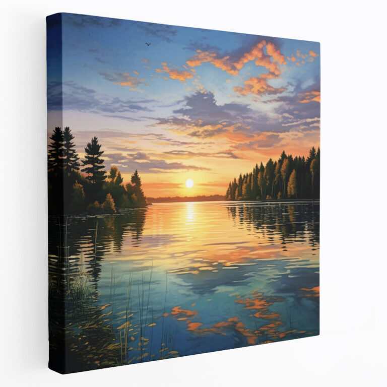 Pastel Sunrise Wall Decoration - Sunrise, Canvas Wall Art, Home Decoration, Serenity