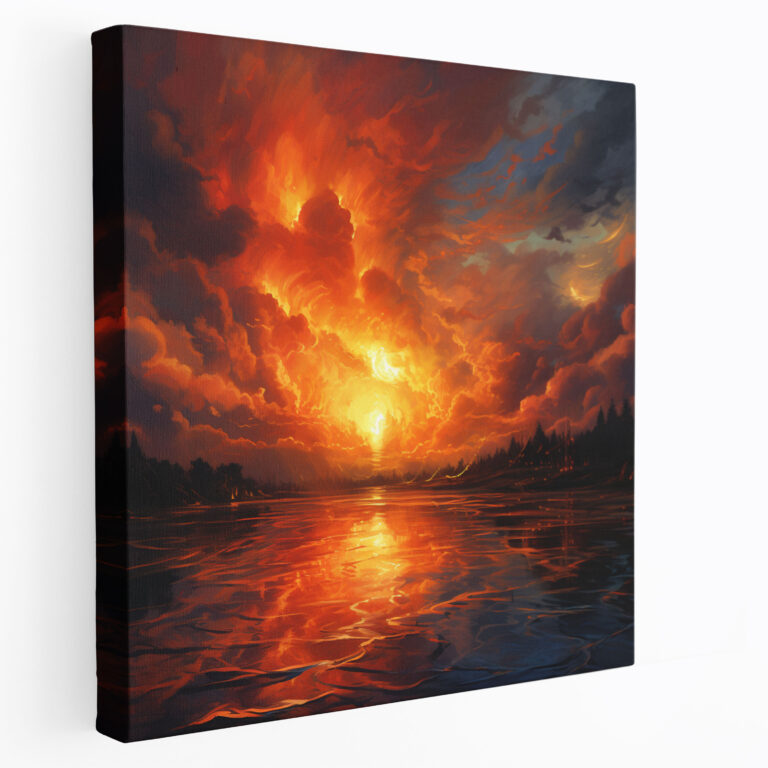 Sunrise Blaze Wall Art - Sunrise, Wall Art, Canvas, Radiant