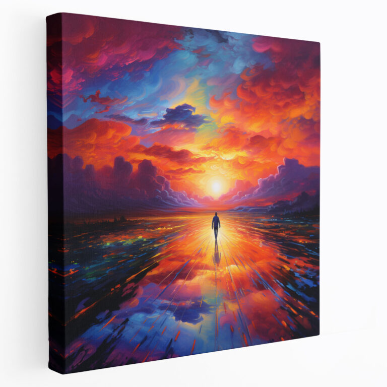 Vibrant Sunrise Wall Art - Sunrise, Wall Art, Wall Decoration, Vibrant