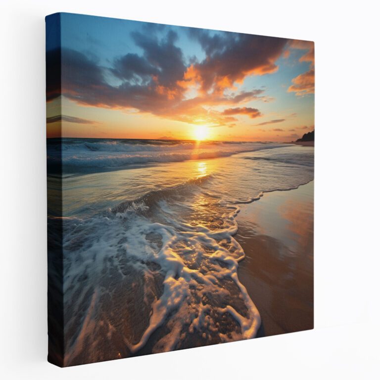 Beach Sunrise Canvas Print - Sunrise, Canvas Print, Sunrise, Wall Art