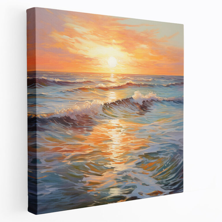 Sunrise Canvas Print - Impressionist Seascape Wall Art - Sunrise, Wall Art, Home Decoration, Wall Decoration