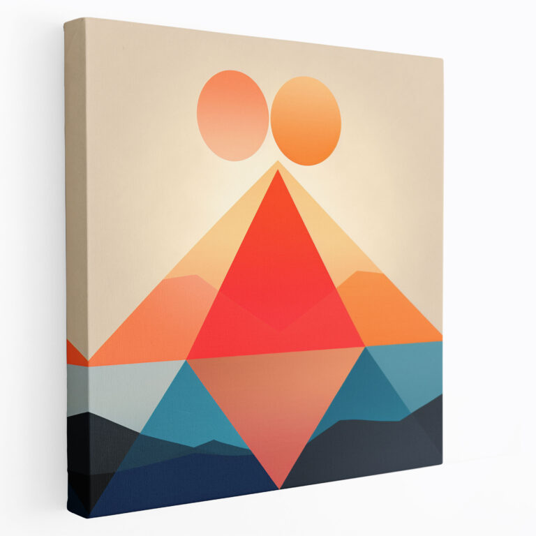 Sunrise Canvas Wall Art - Sunrise, Canvas Wall Art, Simplicity, Minimalist Art