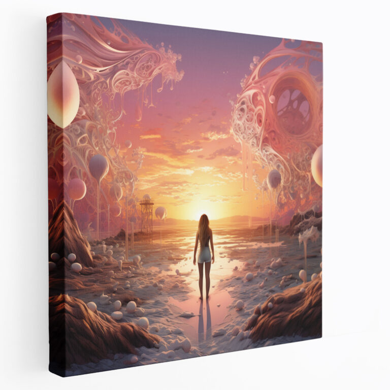 Whimsical Sunrise Canvas Print - Sunrise, Wall Art, Magic, Creativity