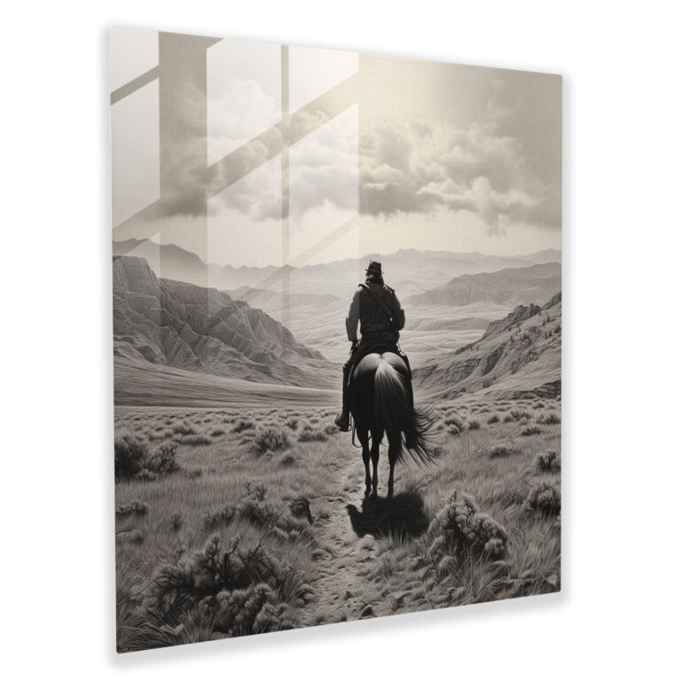 Southwest Wanderer - Glass Print - Southwest, Wall Decoration, Western Cowboy, Adventure