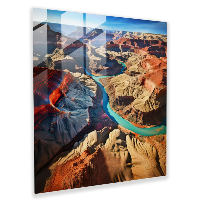 Southwest Grandeur Glass Print - Southwest, Glass Wall Art, Glass Art, Natural Beauty