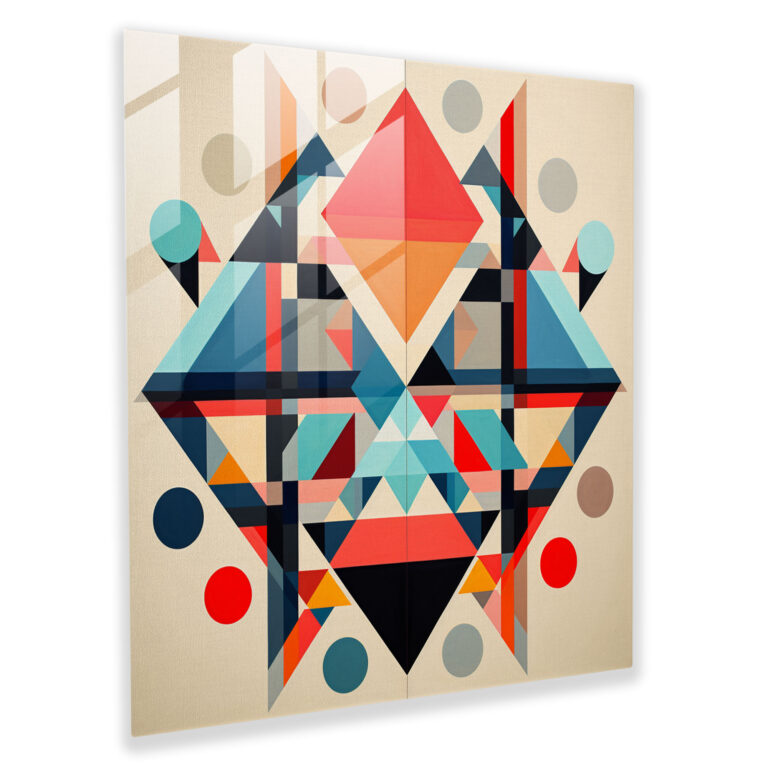 Southwest Geometric Glass Print - Southwest, Glass Art, Southwest Geometric Glass Print, Glass Print
