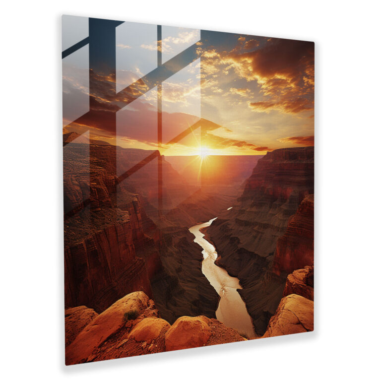 Southwest Grandeur Glass Print - Southwest, Glass Art, Modern Art, Glass Wall Art
