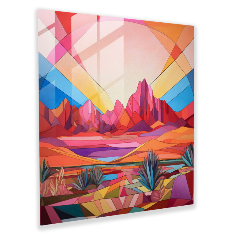 Southwest Geometry Glass Print - Southwest, Wall Decoration, Home Decoration, Glass Print