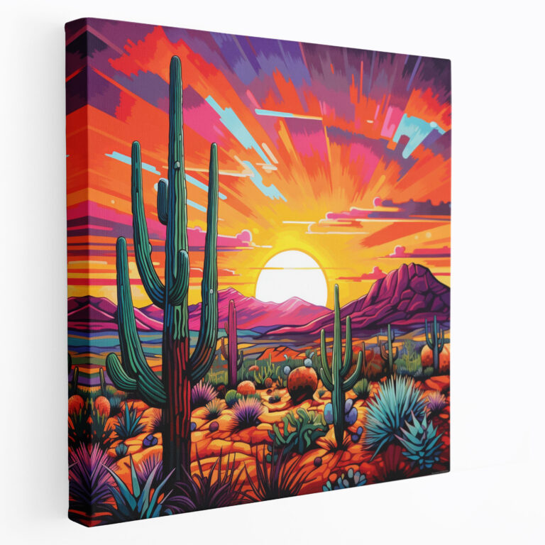 Southwest Desert Canvas Print - Southwest, Canvas, Sunset, Southwest