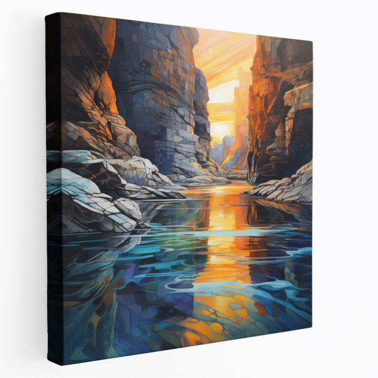 Southwest Canyon Canvas Print - Southwest, River, Canvas, Wall Art