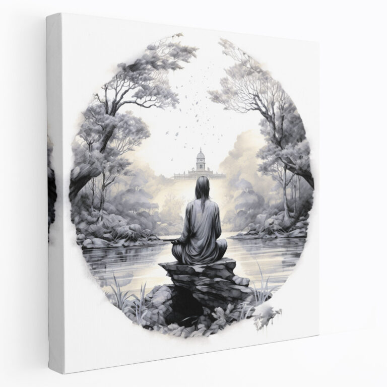 Zen Spiritual Canvas Print - Spiritual, Serene, Zen, Wall Art