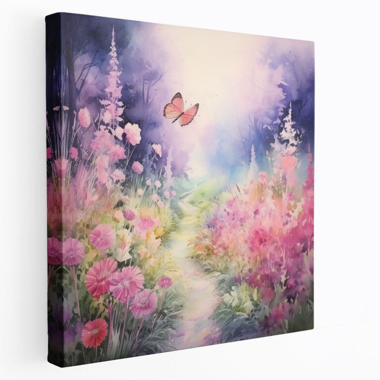 Spiritual Canvas Print: Serene Garden - Spiritual, Canvas Wall Art, Canvas Print, Serene Garden