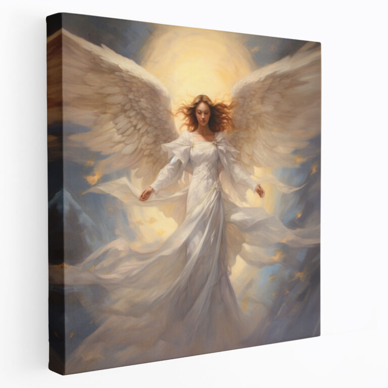 Angelic Spirit Canvas Print - Spiritual, Ethereal Angelic Figure, Canvas Wall Art, Spiritual