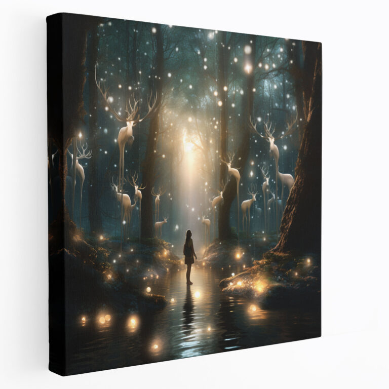 Spiritual Canvas Wall Art - Whimsical Digital Art Print - Spiritual, Wall Art, Spiritual, Home Decoration