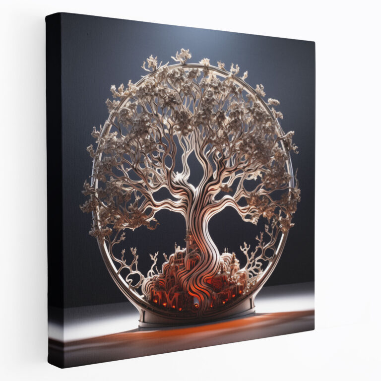Interconnected Spiritual Wall Art - Spiritual, Interconnectedness, Canvas Print, Serene Tree Of Life