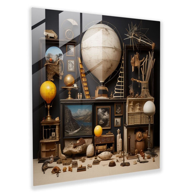 Still Life Glass Print: Enigmatic Collection - Still Life, Mystery, Intrigue, Enigmatic Collection