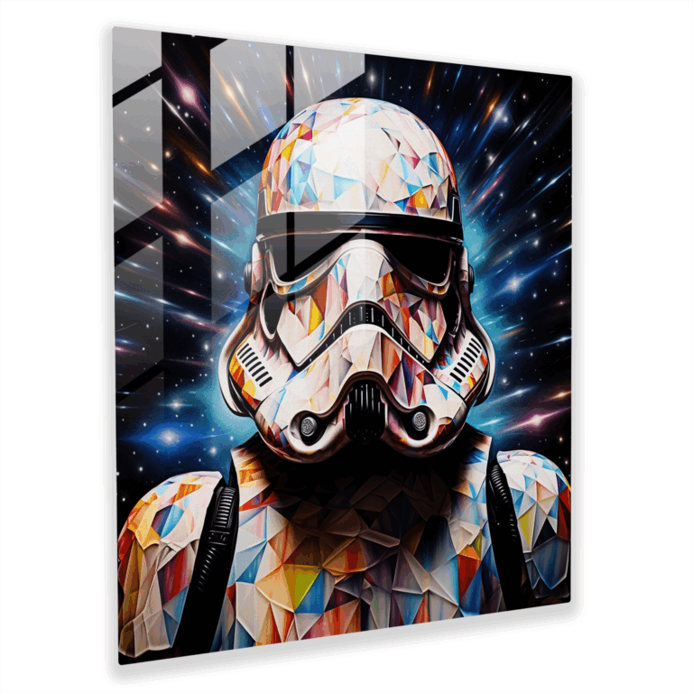 Visually Striking Stormtrooper Glass Print